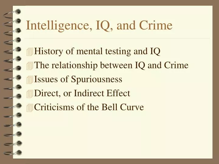 intelligence iq and crime