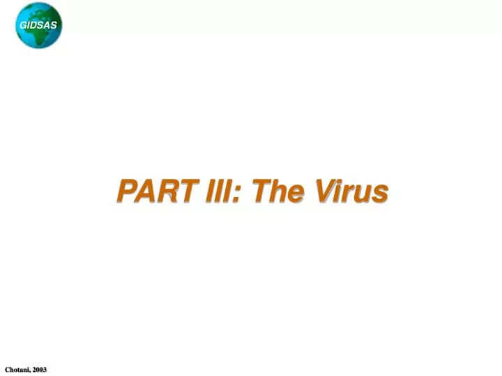 part iii the virus