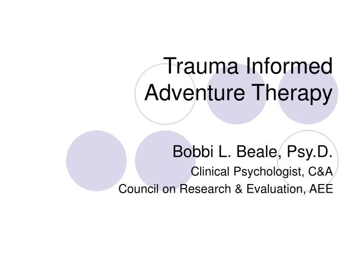 trauma informed adventure therapy