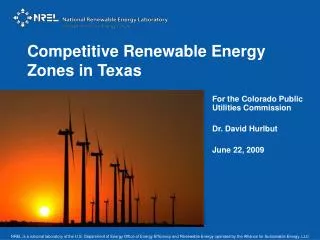 Competitive Renewable Energy Zones in Texas