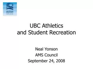 UBC Athletics and Student Recreation