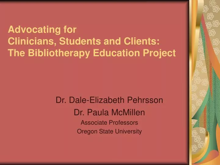 advocating for clinicians students and clients the bibliotherapy education project