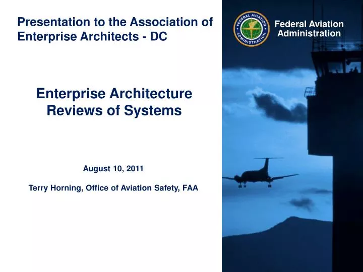 presentation to the association of enterprise architects dc