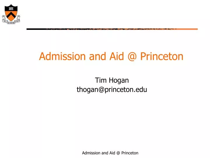 admission and aid @ princeton
