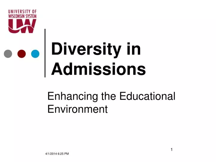 diversity in admissions