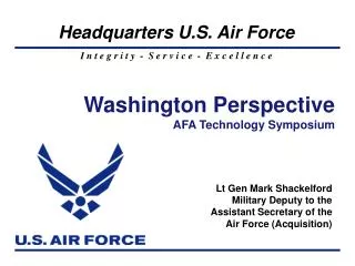 Washington Perspective AFA Technology Symposium