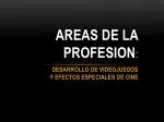 AREAS DE LA PROFESION : - slide 1