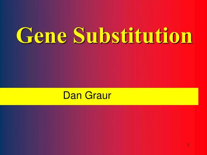 gene substitution