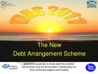 The New Debt Arrangement Scheme