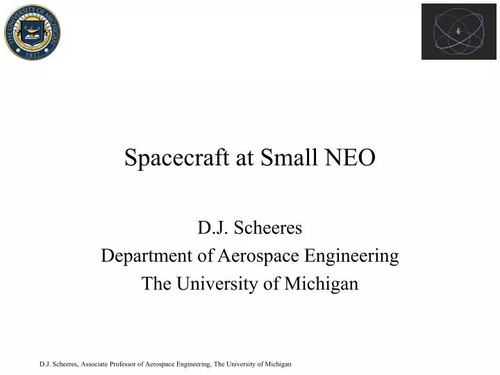 spacecraft at small neo