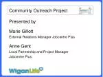Community Outreach Project - slide 1
