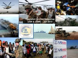 Operation Unified Response USN &amp; USMC : Jan 2010