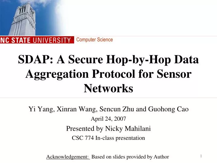 sdap a secure hop by hop data aggregation protocol for sensor networks