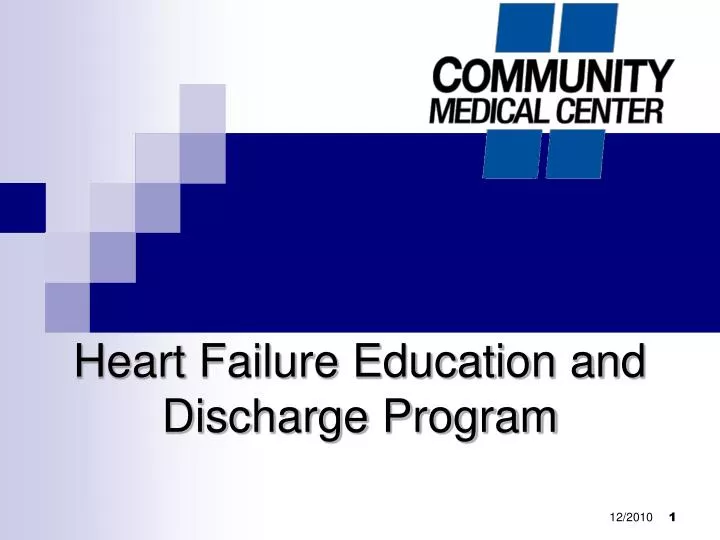 heart failure education and discharge program