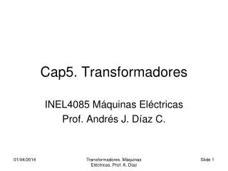 Cap5. Transformadores