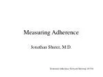 Measuring Adherence - slide 1