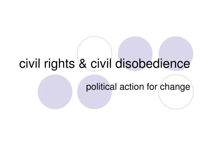 civil rights civil disobedience