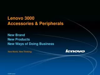 Lenovo 3000 Accessories &amp; Peripherals