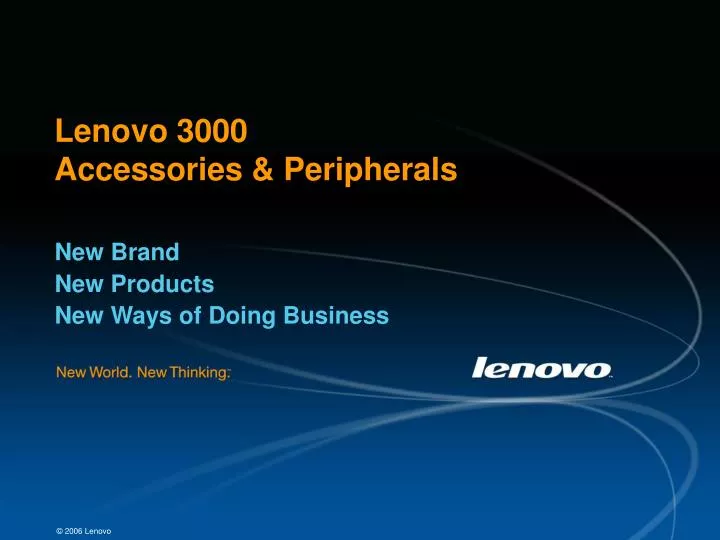 lenovo 3000 accessories peripherals