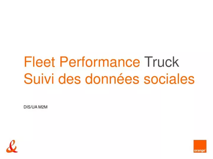 fleet performance truck suivi des donn es sociales