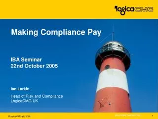 Making Compliance Pay