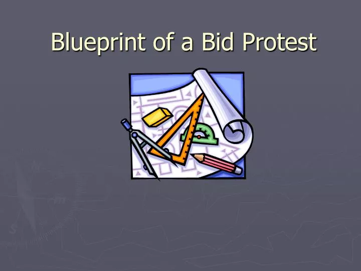 blueprint of a bid protest