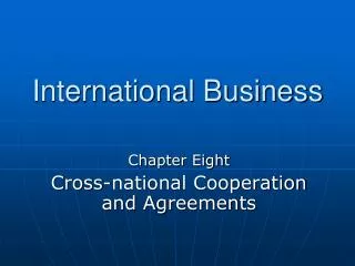 international business