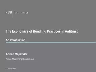The Economics of Bundling Practices in Antitrust An Introduction