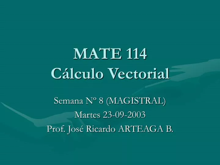 mate 114 c lculo vectorial