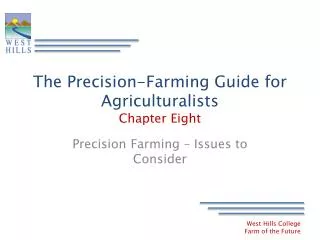 The Precision-Farming Guide for Agriculturalists Chapter Eight