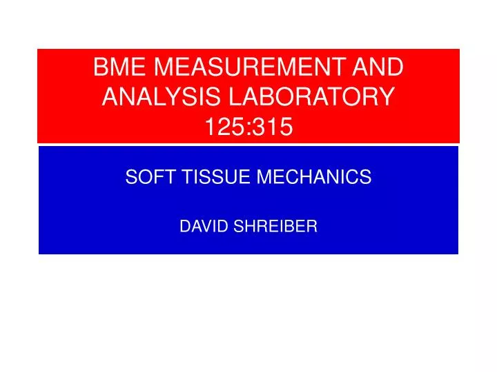 bme measurement and analysis laboratory 125 315