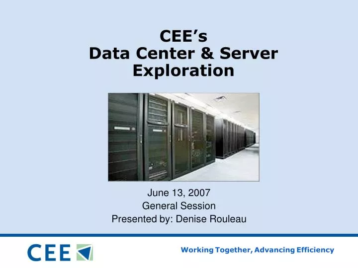 cee s data center server exploration
