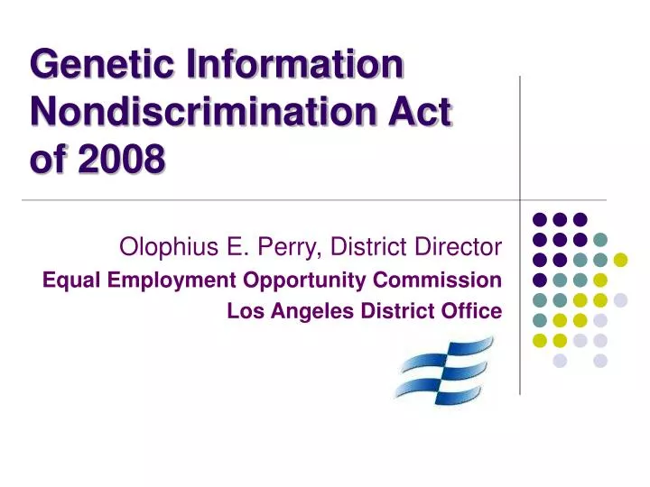 genetic information nondiscrimination act of 2008