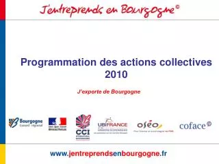 Programmation des actions collectives 2010