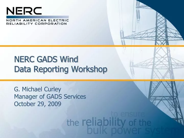 nerc gads wind data reporting workshop