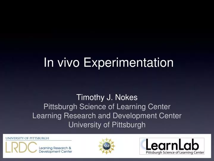 in vivo experimentation