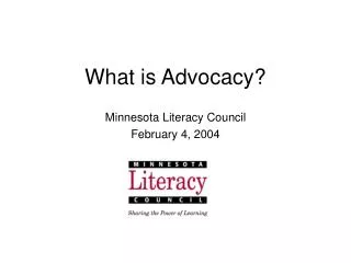 What is Advocacy?
