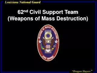 62 nd Civil Support Team (Weapons of Mass Destruction)