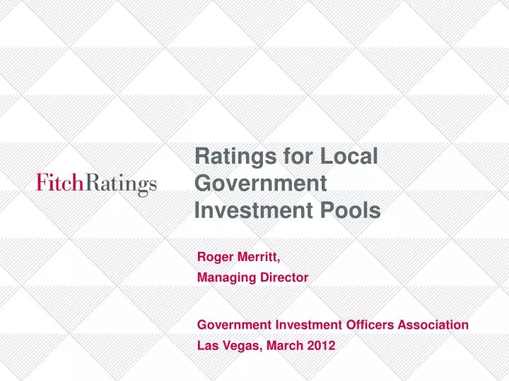 ratings for local government investment pools