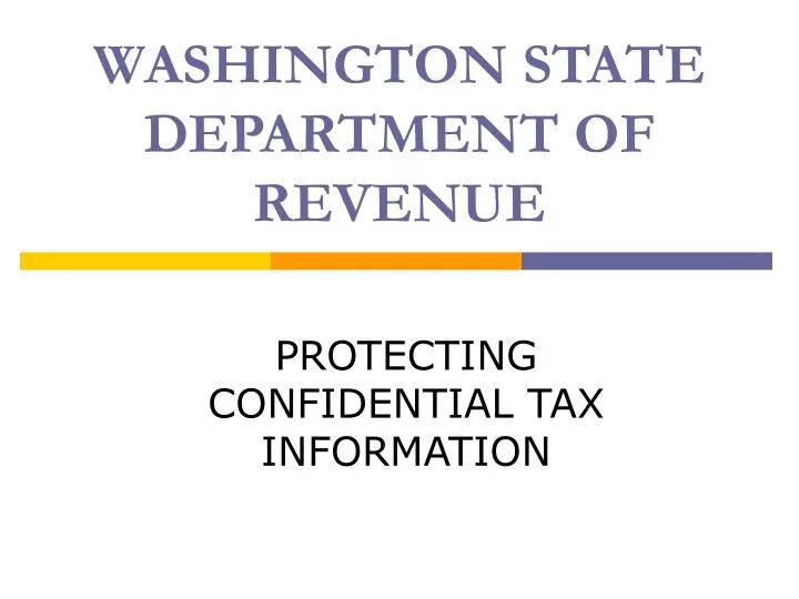 washington state department of revenue