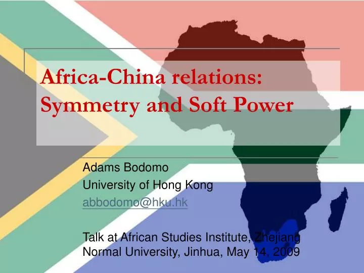 africa china relations symmetry and soft power