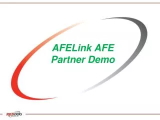 AFELink AFE Partner Demo
