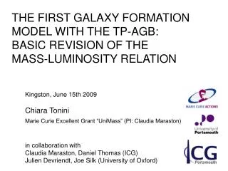THE FIRST GALAXY FORMATION MODEL WITH THE TP-AGB: BASIC REVISION OF THE MASS-LUMINOSITY RELATION