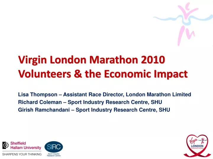virgin london marathon 2010 volunteers the economic impact