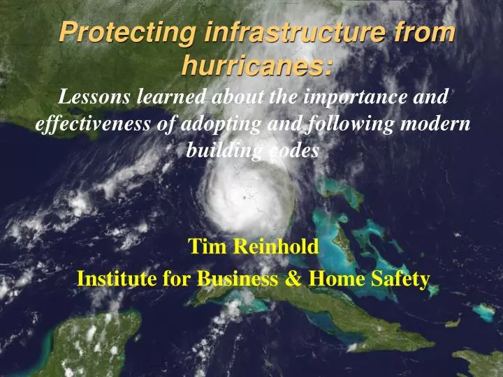 protecting infrastructure from hurricanes