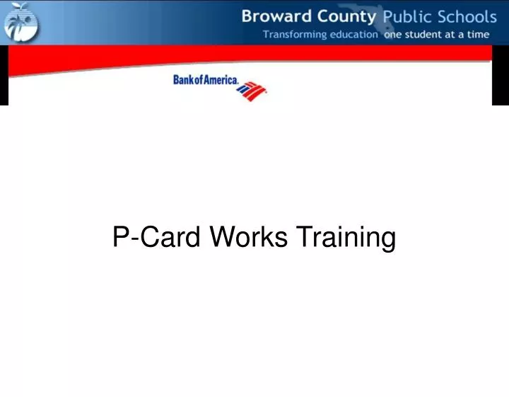 p card works training