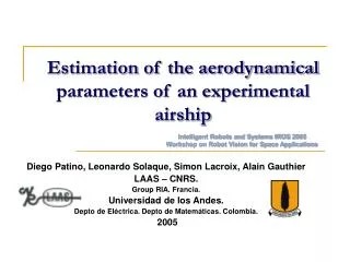 Estimation of the aerodynamical parameters of an experimental airship