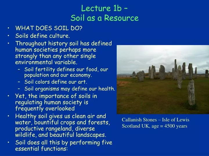 lecture 1b soil as a resource