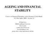 AGEING AND FINANCIAL STABILITY - slide 1
