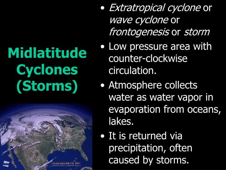 midlatitude cyclones storms